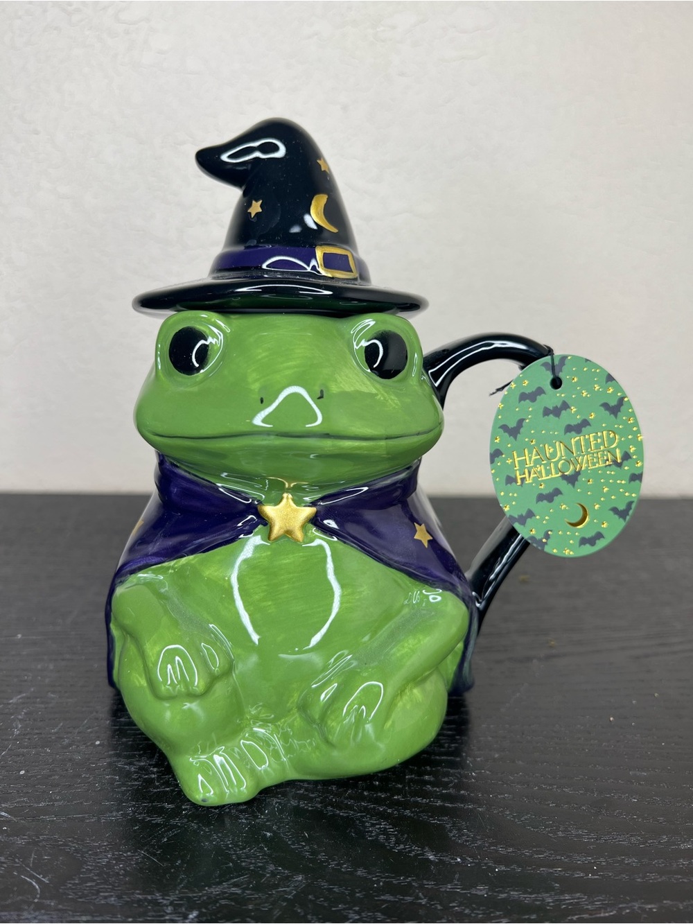 NEW Haunted Halloween Wizard Frog Mug with Lid